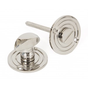 From The Anvil - Polished Nickel Round Bathroom Thumbturn 83824