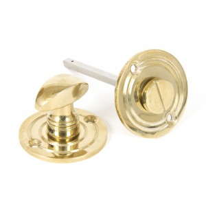 From The Anvil - Polished Brass Round Bathroom Thumbturn 83825