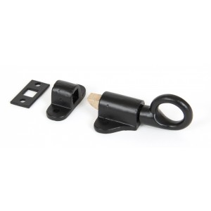 From The Anvil - Black Fanlight Catch with 2 Keeps 83844