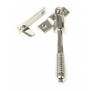 From The Anvil - Polished Nickel Night Vent Locking Reeded Fastener 83912