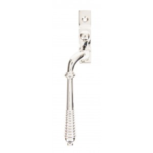 From The Anvil - Polished Nickel Reeded Espagnolette Fastener - Left Hand - 83914