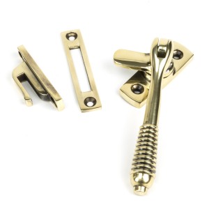 From The Anvil - Aged Brass Locking Reeded Fastener 83917