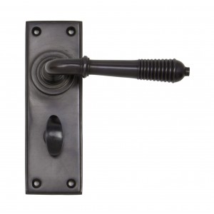 From The Anvil - Aged Bronze Reeded Lever Bathroom Set 83955