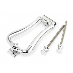 From The Anvil - Polished Chrome Slimline Art Deco Door Knocker 90033