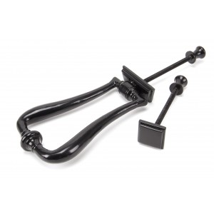 From The Anvil - Black Slimline Art Deco Door Knocker 90034