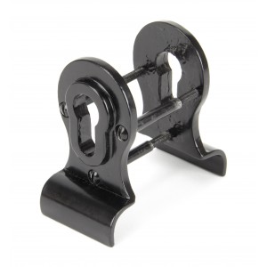 From The Anvil - Black 50mm Euro Door Pull (Back to Back fixings) 90039