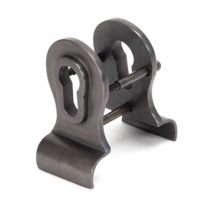 From The Anvil - Aged Bronze 50mm Euro Door Pull (Back to Back fixings) 90067