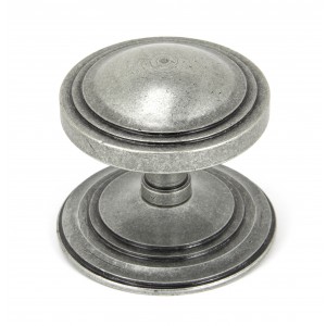 From The Anvil - Pewter Art Deco Centre Door Knob 90069