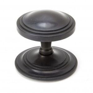 From The Anvil - Aged Bronze Art Deco Centre Door Knob 90072