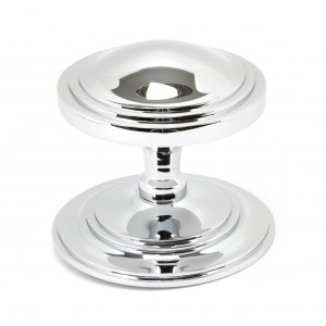 From The Anvil - Polished Chrome Art Deco Centre Door Knob 90073