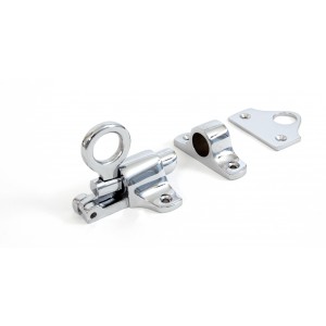 From The Anvil - Polished Chrome Fanlight Catch with 2 Keeps 90268