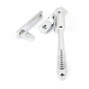From The Anvil - Polished Chrome Night Vent Locking Reeded Fastener 90330