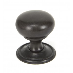 From The Anvil - Aged Bronze Mushroom Cabinet Knob - 38mm 90344