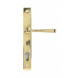 From The Anvil - Aged Brass Avon Slimline Lever Espagnolette Lock Set 90354