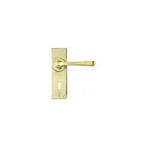 From The Anvil - Aged Brass Avon Lever Lock Set 90358