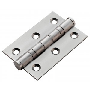 From The Anvil - Satin Stainless Steel 3" Ball Bearing Butt Hinge (Pair) 91038
