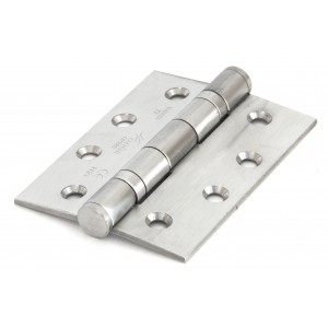 From The Anvil - Satin Stainless Steel 4" Ball Bearing Butt Hinge (Pair) 91039
