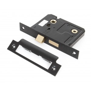 From The Anvil - Black 3" Bathroom Mortice Lock 91085