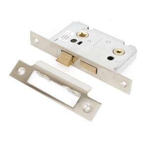From The Anvil - Nickel 2.5" Bathroom Mortice Lock 91090