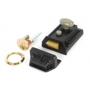 From The Anvil - Black Traditional Case Night Latch 91093
