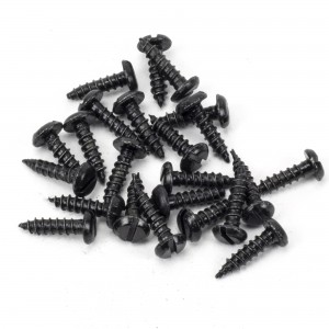 From The Anvil - Black 6 x 1/2" Round Head Screws (25) 91156