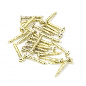 From The Anvil - Polished Brass SS 4 x 1/2" Round Head Screws (25) 91256