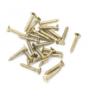 From The Anvil - Polished Brass SS 4 x 3/4" Countersunk Screws (25) 91260