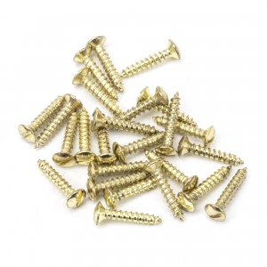From The Anvil - Polished Brass SS 4 x 3/4" Countersunk Raised Head Screws (25) 91262