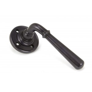 From The Anvil - Aged Bronze Newbury Lever On Rose Set 91439