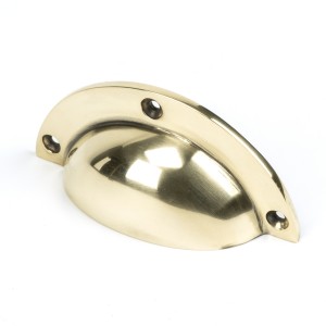 From The Anvil - Aged Brass 4" Plain Drawer Pull 91522