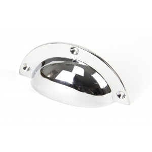 From The Anvil - Polished Chrome 4" Plain Drawer Pull 91523