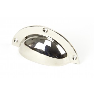 From The Anvil - Polished Nickel 4" Plain Drawer Pull 91524