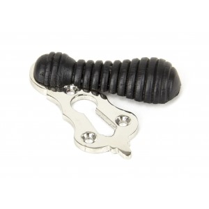 From The Anvil - Ebony & Polished Nickel Beehive Escutcheon 91533