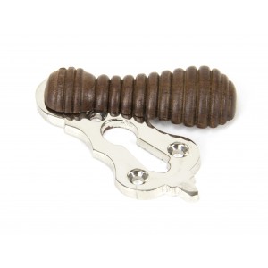 From The Anvil - Rosewood & Polished Nickel Beehive Escutcheon 91534