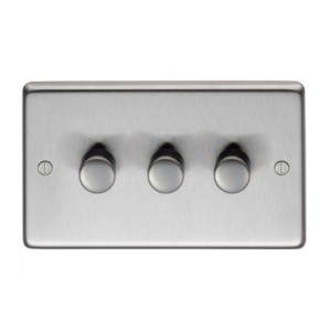 From The Anvil - Stainless Steel Triple LED Dimmer Switch 91814