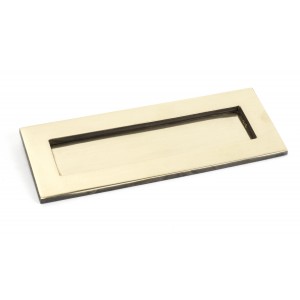 From The Anvil - Aged Brass Small Letter Plate 91880