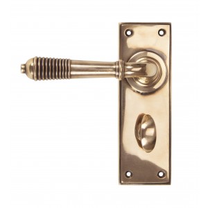 From The Anvil - Polished Bronze Reeded Lever Bathroom Set 91915