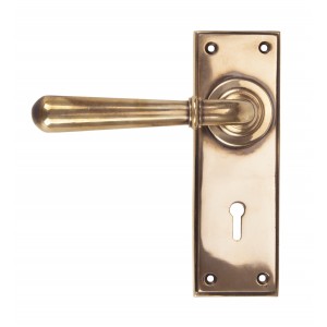 From The Anvil - Polished Bronze Newbury Lever Lock Set 91919