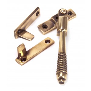 From The Anvil - Polished Bronze Night Vent Locking Reeded Fastener 91941