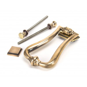 From The Anvil - Polished Bronze Slimline Art Deco Door Knocker 91945