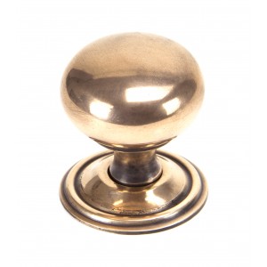 From The Anvil - Polished Bronze Mushroom Cabinet Knob - 38mm 91949