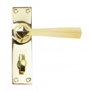 From The Anvil - Polished Brass Straight Lever Bathroom Set 91971