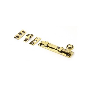 From The Anvil - Aged Brass 4" Universal Bolt 92007