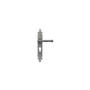 From The Anvil - Pewter Tudor Lever Euro Lock Set 92063