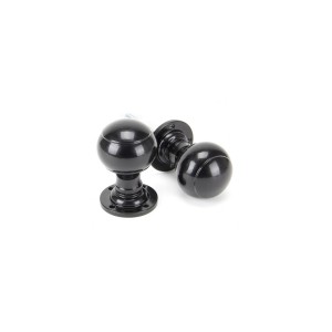 From The Anvil - Black Regency Mortice/Rim Knob Set 92068