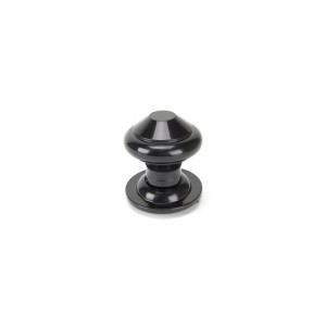 From The Anvil - Black Regency Centre Door Knob 92070