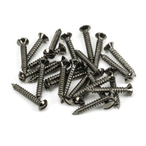 From The Anvil - Dark Stainless Steel 6 x 1" Countersunk Raised Head Screws (25) 92309