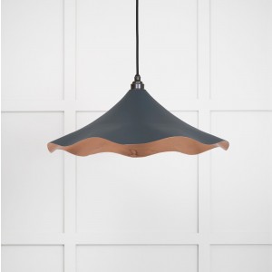 From The Anvil - Smooth Copper Flora Pendant in Soot 49729SSO