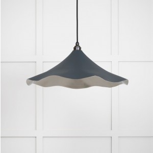 From The Anvil - Smooth Nickel Flora Pendant in Soot 49730SSO
