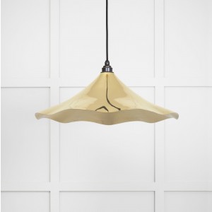 From The Anvil - Smooth Brass Flora Pendant 49731